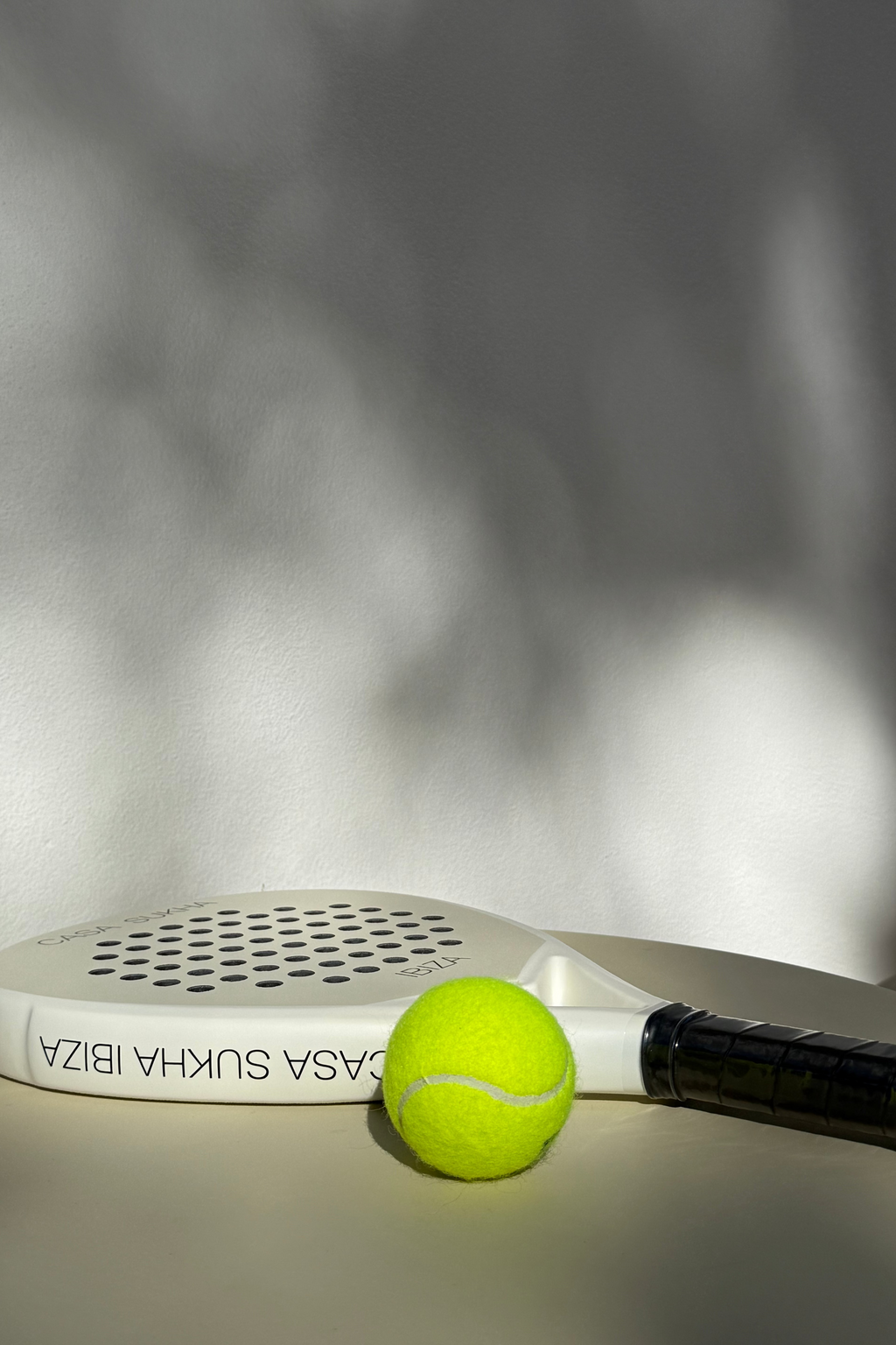 Ibiza style padel racket made by Casa Sukha